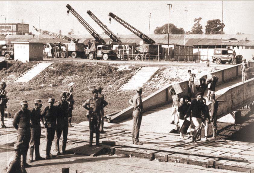 History III-Pakistani Prisoners of War being boarded on INS Ganga (HQ 457 IWT Group)