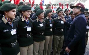 Shripad Yesso Naik visits NCC Republic Day Camp 2020