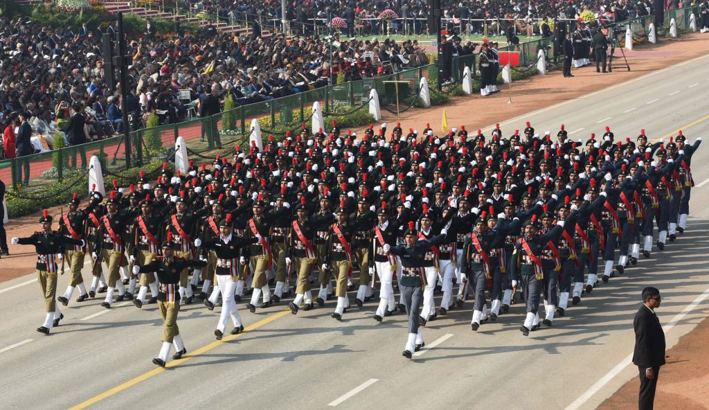 NCC Boys Marching Continent passes