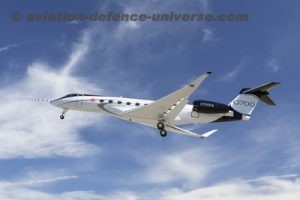 Gulfstream G700 takes off from Savannah-Hilton