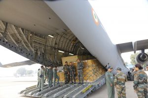 Indian Air Force C-17 special flight