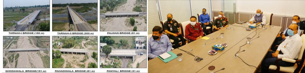 six strategic bridges in Jammu & Kashmir