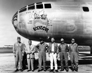 The B-29 Bockscar which dropped the Fat Man