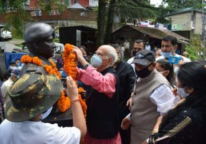 Bust of Major Sudhir Kumar Walia in Palampur