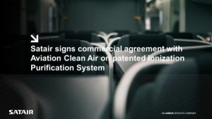 Satair signs commercial agreement with Aviation Clean Air