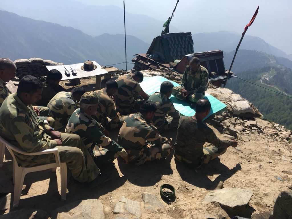 Meditation in progress in high altitudes of Ladakh