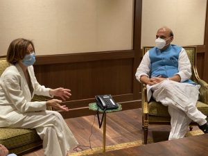 Defence Minister Rajnath Singh  & Florence Parly