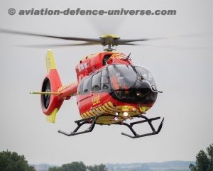 five-bladed Airbus H145 helicopter