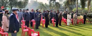 The audience paying tribute to the martyrs