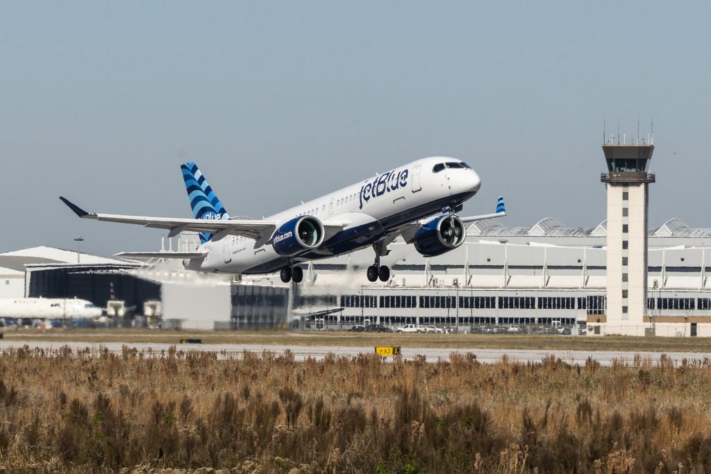 JetBlue’s first A220 “Hops”