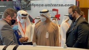 Prince of the United Arab Emirates visits IDEX