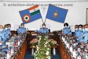 CAS, Air Chief Marshal RKS Bhadauria, addressing Commanders of EAC