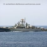 Russian Krivak Class stealth frigate in mid-2023