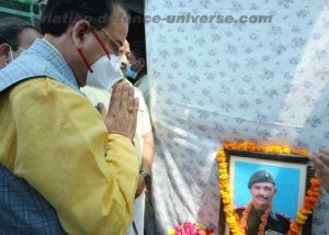 MoS(Defence) Ajay Bhatt meets family of Martyr Subedar Ram Singh