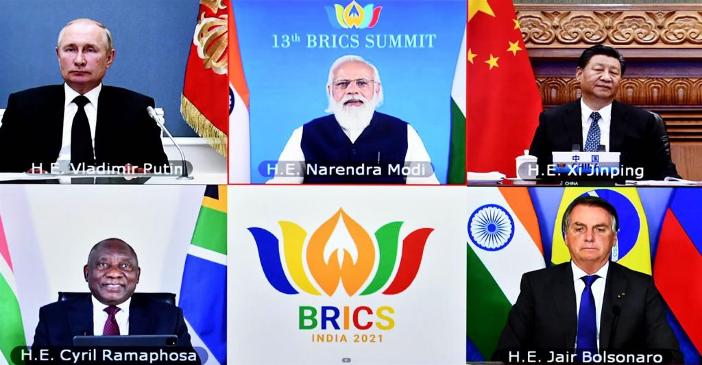 Indian PM Narendra Modi chairs the 13th BRICS Summit