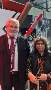 Editor ADU Sangeeta Saxena with Vladimir Lepin 