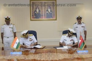 Indian & Royal Oman Navies sign MOU for information exchange