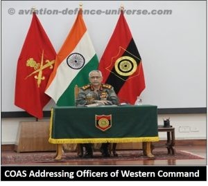 COAS addressed officers of the Western Command 