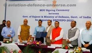 Defence Minister Rajnath Singh reviews DefExpo-2022 preparations at Kevadia, Gujarat