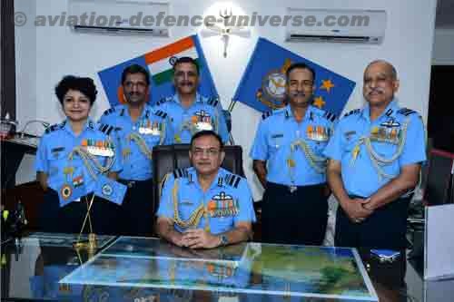 WAC gets a new Commander : C-in-C Air Marshal Amit Dev with his team