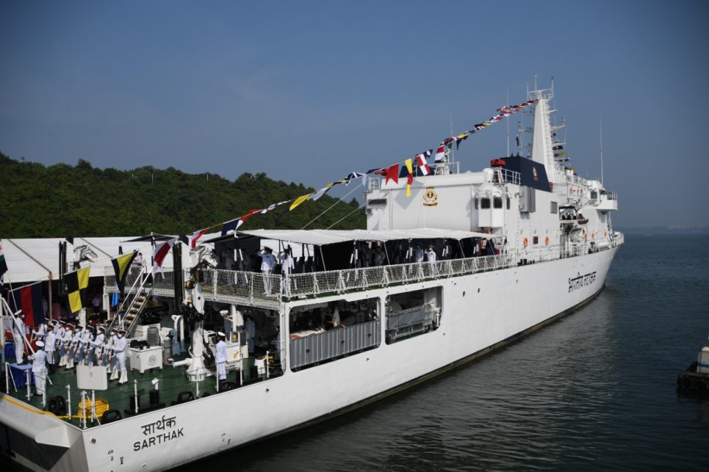 Indian Coast Guard Ship ‘Sarthak’ dedicated to the Nation