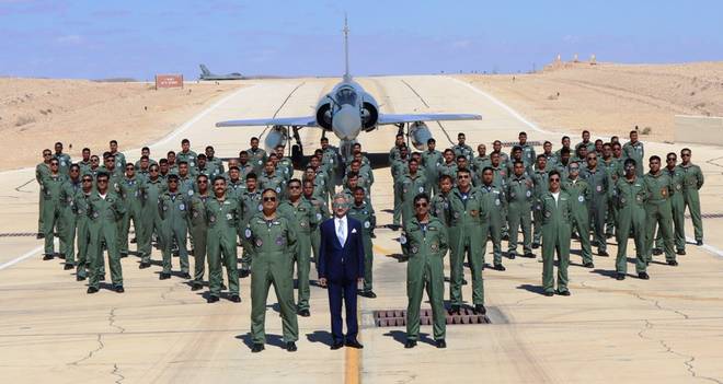 IAF contingent with the Indian Minister for External Affairs S Jaishankar