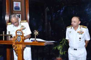Admiral Karambir Singh on a farewell visit to Southern Naval Command