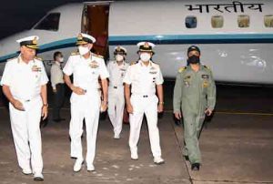 Admiral Karambir Singh on goodbye trip to  Eastern Naval Command