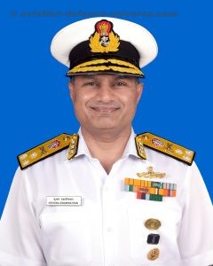 Vice Admiral Krishna Swaminathan assumed charge as Chief of Staff, Western Naval Command