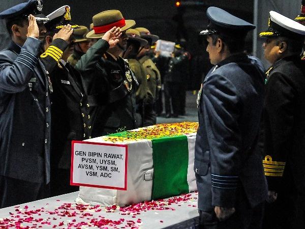 India’s final salute to it’s CDS General Bipin Rawat