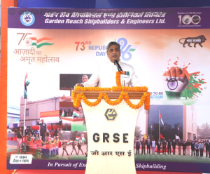 GRSE Observes 73rdRepublic Day of India