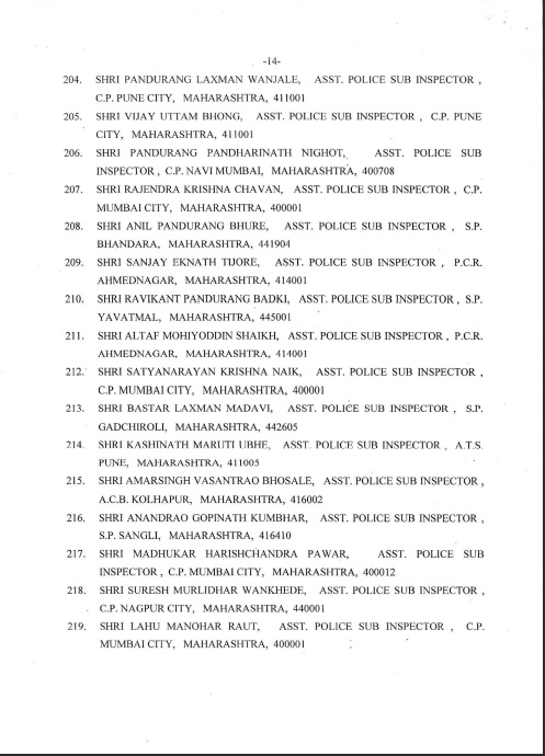 Award of Gallantry Medals / Service Medals 