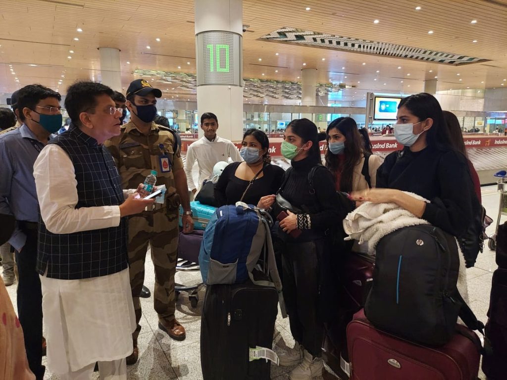First batch of Indians from Ukraine arrive at Mumbai International Airport
