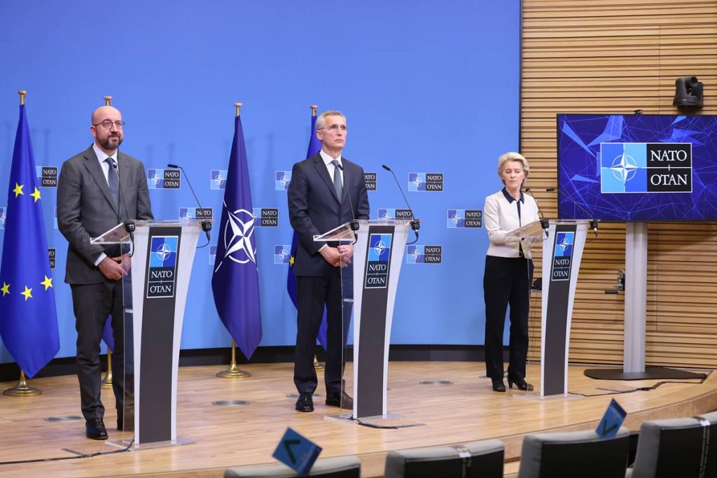 Statement by President von der Leyen at the joint press conference with NATO