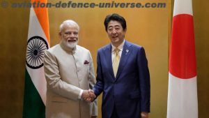 Japanese PM Shinzo Abe and indian PM Narendera Modi