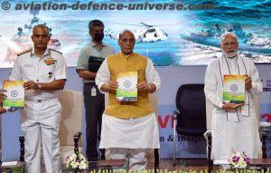 PM at the Naval Innovation and Indigenisation Organisation (NIIO) Seminar Swavlamban, in New Delhi on July 18, 2022.