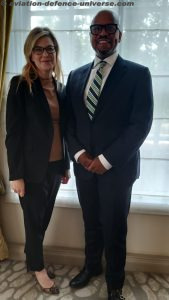 CEO of Boeing Global Services (BGS) Stephanie Pope and Ted Colbert