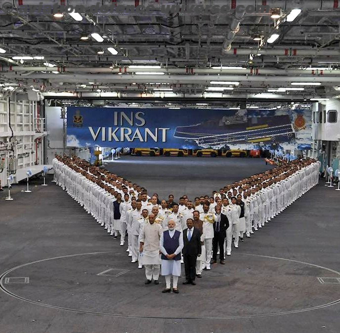 Indian Navy’s moment of glory as IAC Vikrant enters inventory