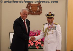 Award Of Meritorious Service Medal (Military) To Admiral Sunil Lanba 