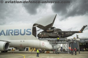 Airbus tests loading system for outsized military cargo on Beluga