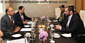 Defence Secretary conducts bilateral meetings ahead of DefExpo 2022