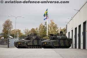 first newly-upgraded CV90 infantry fighting vehicle