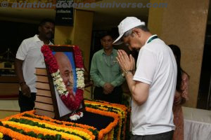 DRDO Chairman and Officials pay floral tributes to Mahatma Gandhi on his birth anniversary