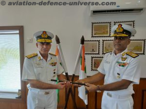 Rear Admiral A N Pramod Assumes Charge As Flag Officer Commanding Maharastra Naval Area (Foma)