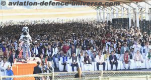 Gathering at the public function, in Itanagar on November 19, 2022. PM inaugurates Arunachal Pradeshs first greenfield airport, Donyi Polo Airport.