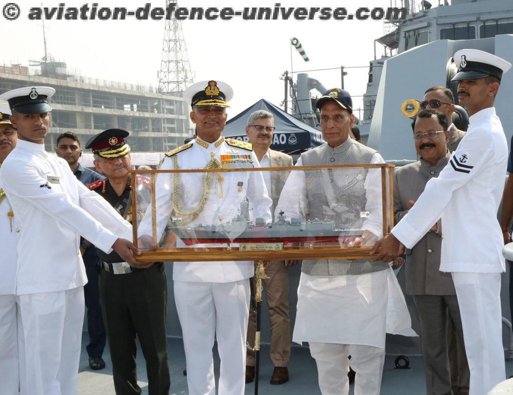 INS Mormugao second P15B warship is inducted in the Indian Navy
