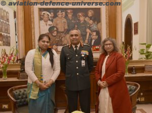 Team ADU with COAS at the South Block
