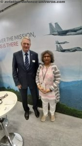 Editor Sangeeta Saxena with VP UK &amp