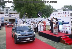 FLAGGING IN OF SAM NO VARUNAH CAR RALLY BY Defence Home Minister Mr. AJAY BHATT