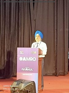 Air Marshal Sukchain Singh (Retd) addressing the gathering